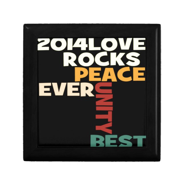 2014 Love Rocks Peace Art Print Gift Box (Front)