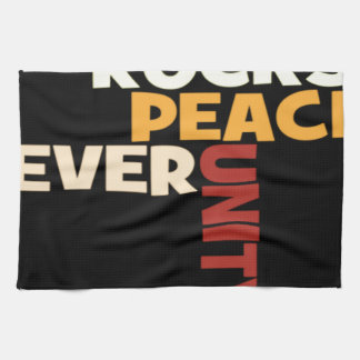 2014 Love Rocks Peace Art Print Kitchen Towel
