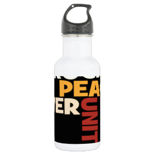 2014 Love Rocks Peace Art Print Water Bottle