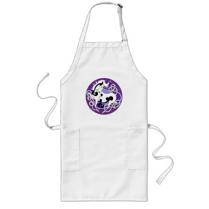 2014 Mink Chef: Unicorn Apron - White/Black/Purple