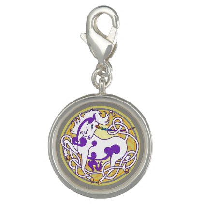 2014 MinkStyle Unicorn Charm-Purple/Yellow Charm