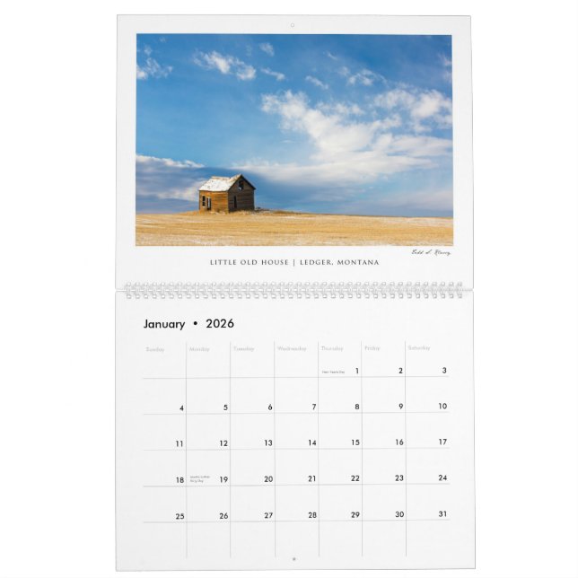 2014 Montana Wall Calendar (Jan 2026)