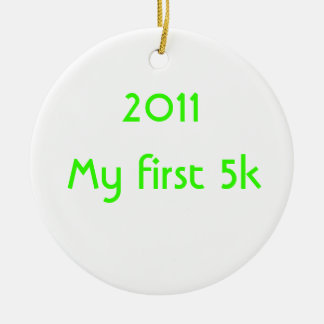 2014 My First 5k Ceramic Ornament
