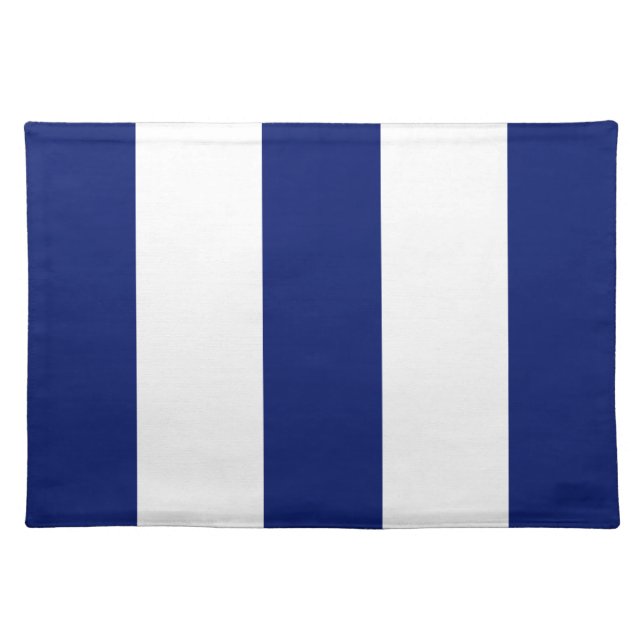 2014 Navy Blue 2 & White Stripe Placemat Gift (Front)