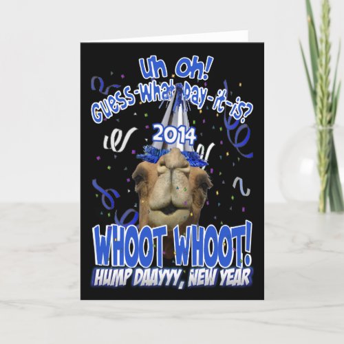 2014 New Years Hump Day Camel Greeting Cards