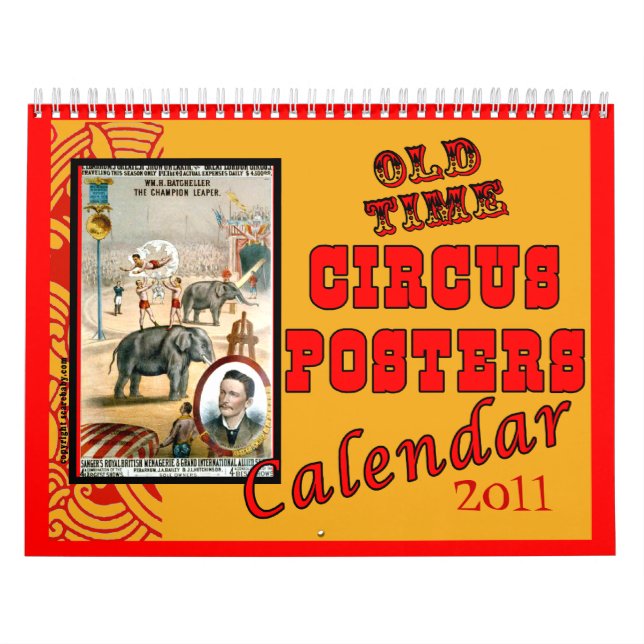 2014 Old Time Circus Posters Calendar (Cover)