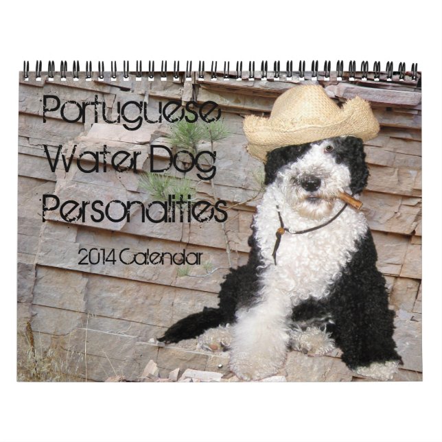 2014 Portuguese Water Dog Personalities Calendar (Cover)