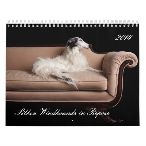 2014 Silken Windhounds in Repose 1_4 Calendar