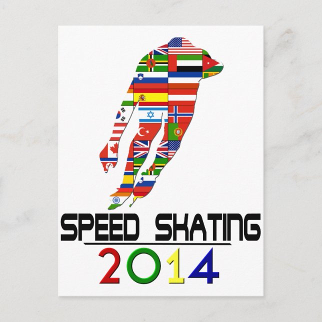 2014: Speed Skating Postcard (Front)