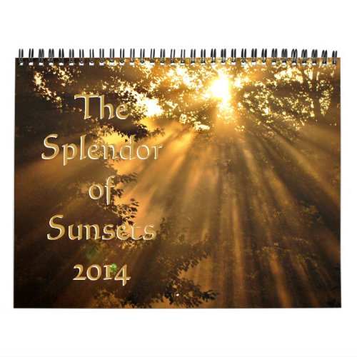 2014 Splendor of Sunsets Calendar