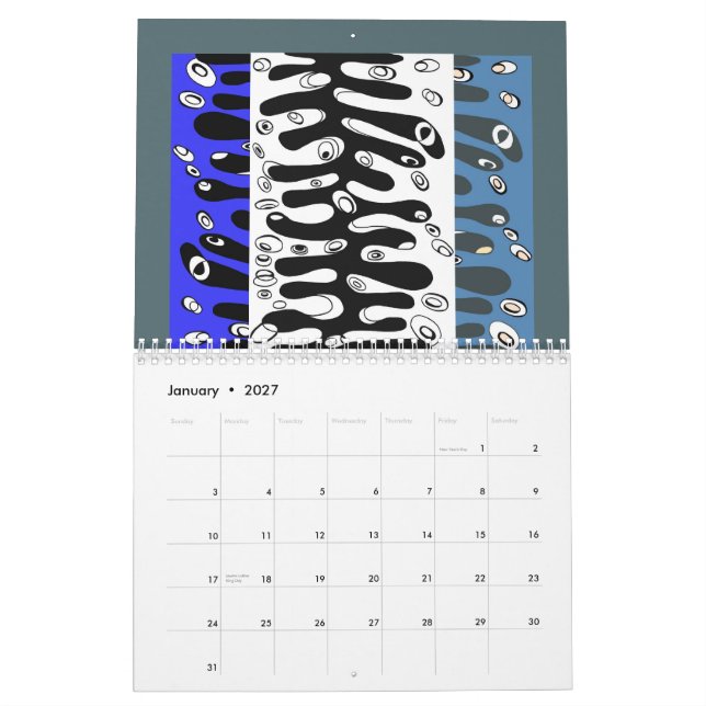 2014 tattered jeannes tune calendar (Jan 2027)