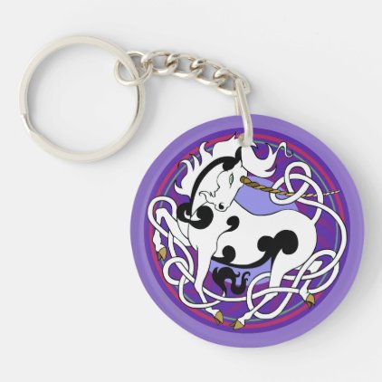 2014 Unicorn Two-Sided Keychain - Purple