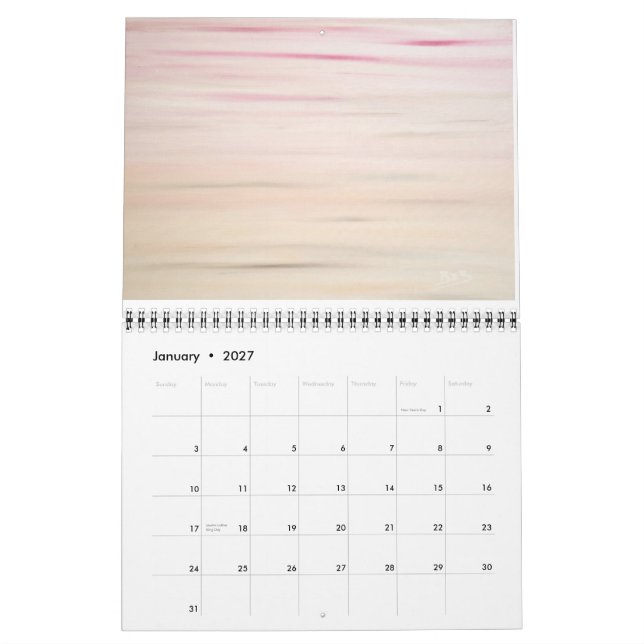 2014 Wall calendar (Jan 2027)