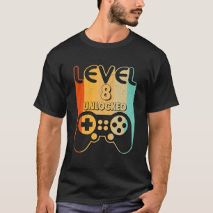 2014th Birthday Gifts Level 2014 Unlocked Funny T-Shirt