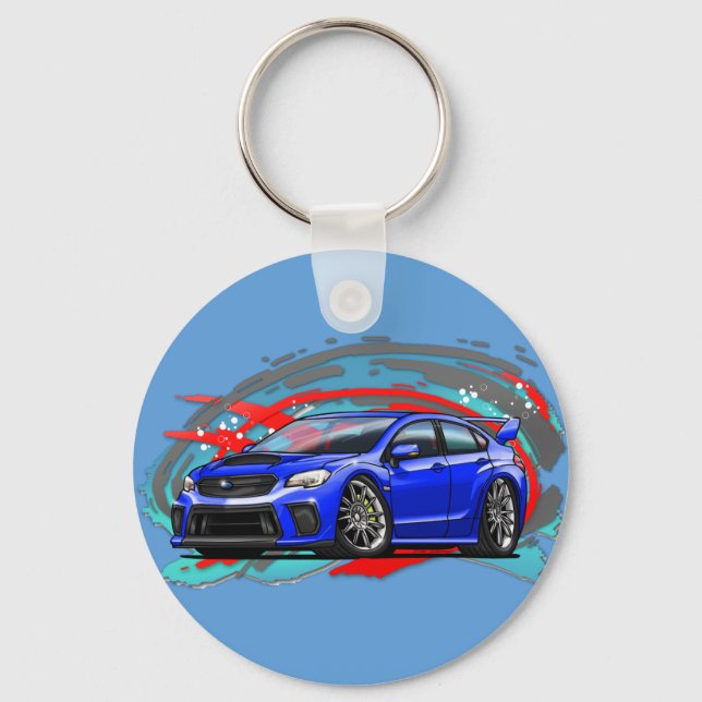 2015-2018_Blue_WRX Keychain (Front)