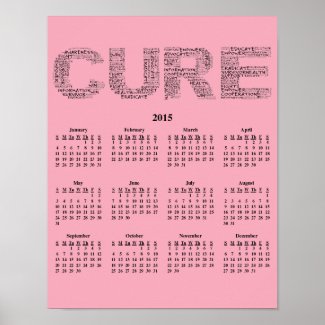 2015: A Year for the Cure Wall Calendar Posters