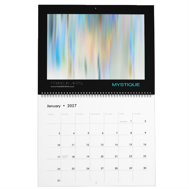 2015 Abstract Art Calendar (Jan 2027)