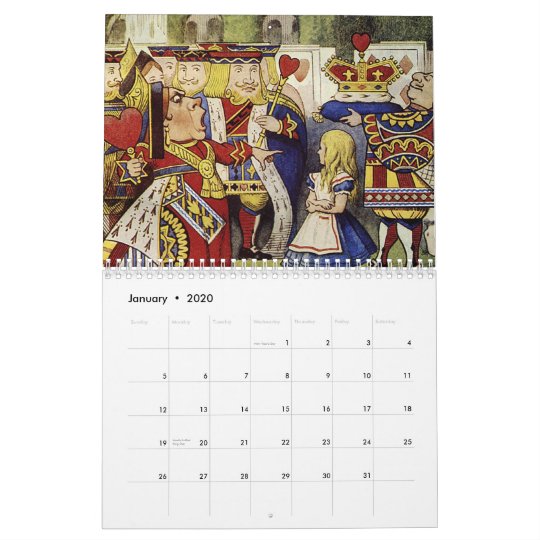 2015 Alice in Wonderland Calendar Zazzle com 2015 Alice in Wonderland Calendar Zazzle com