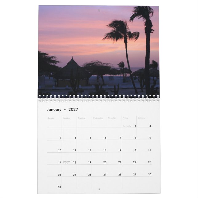 2015 Aruba Calendar (Jan 2027)