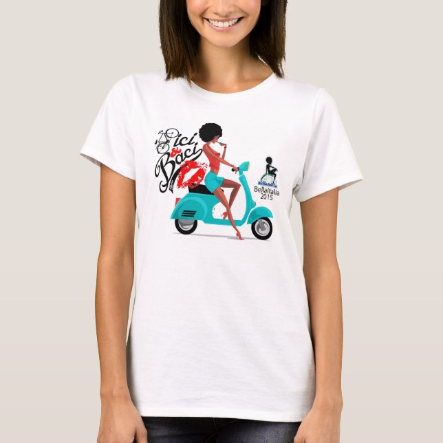 2015 Bella Vespa Girl Tee w/Names on Back (Front)