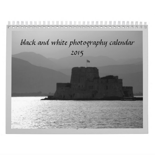 2015 Black and white photography calendar