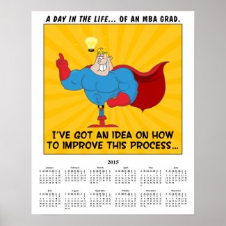 2015 Calendar MBA Graduate Poster