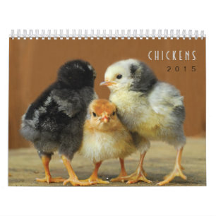 2015 Chickens Wall Calendar