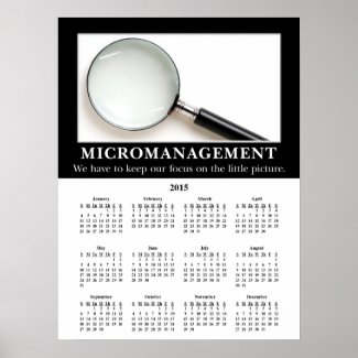 2015 Demotivational Wall Calendar: Micromanagement