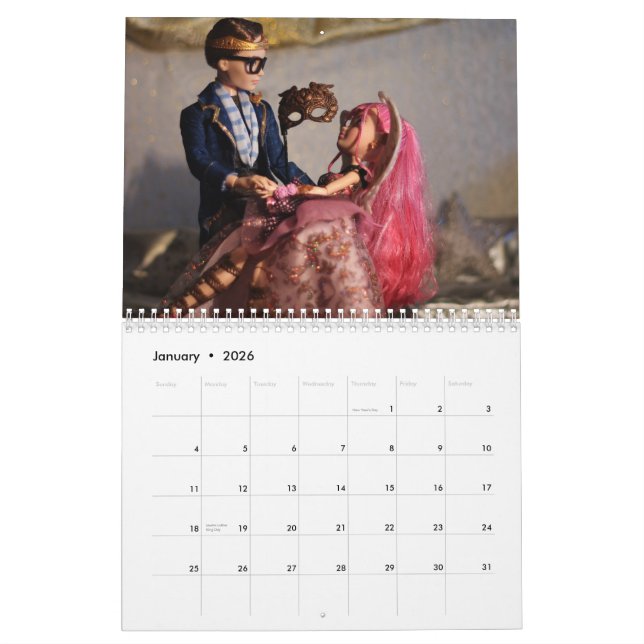 2015 Ever After High Doll Photo Calendar (Jan 2026)