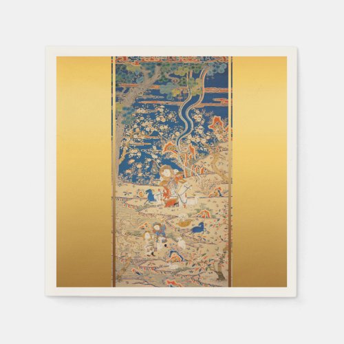 2015 Goat Year Chinese Tapestry _ Paper Napkins