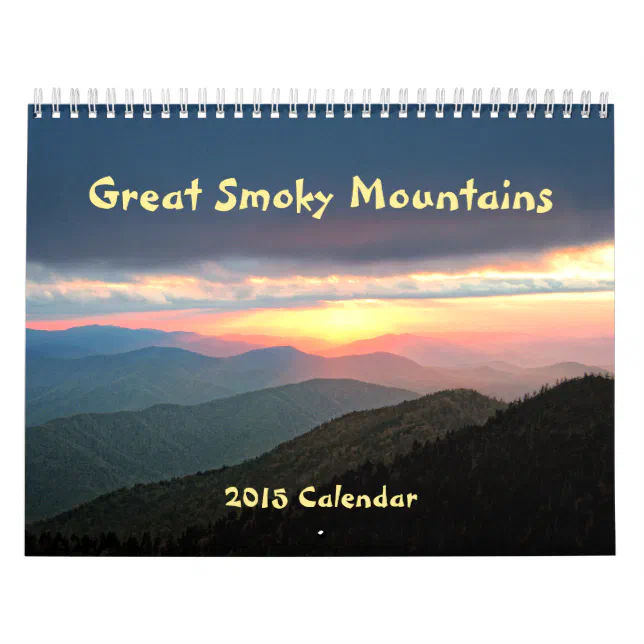 2015 Great Smoky Mountains Calendar Zazzle
