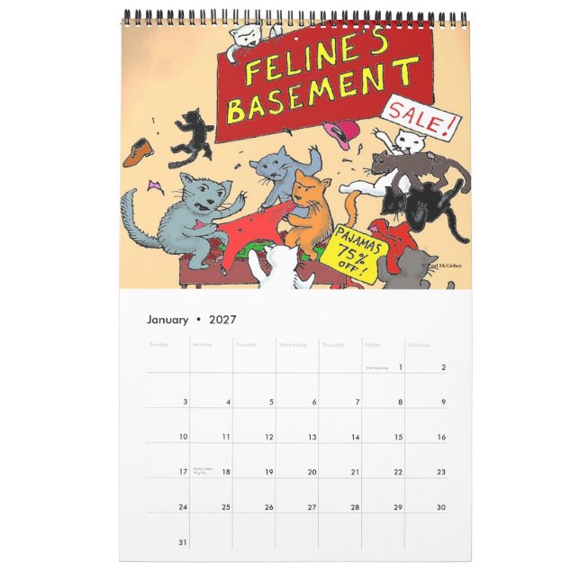 2015 Green Weenii Calendar (Jan 2027)