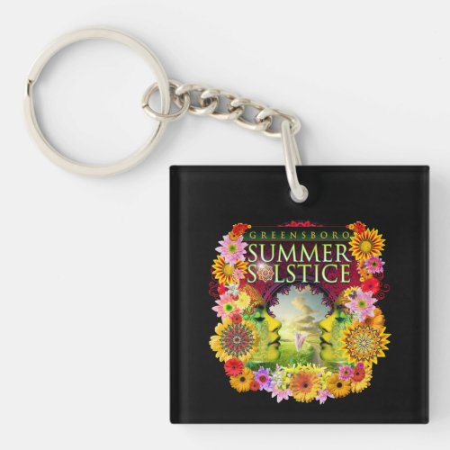 2015 Greensboro Summer Solstice Festival Keepsake Keychain