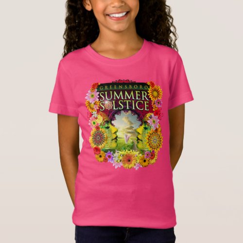 2015 Greensboro Summer Solstice Festival Pink  T_Shirt
