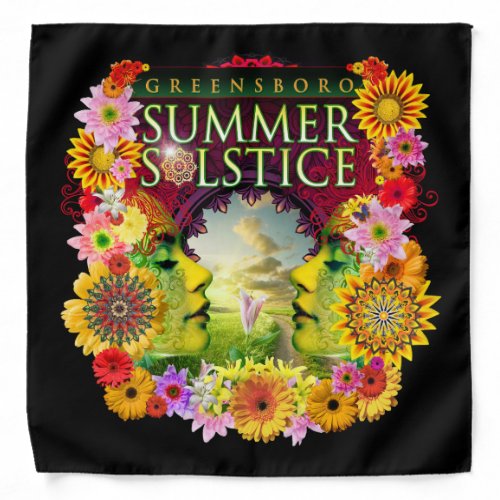 2015 Greensboro Summer Solstice Festival Souvenir Bandana