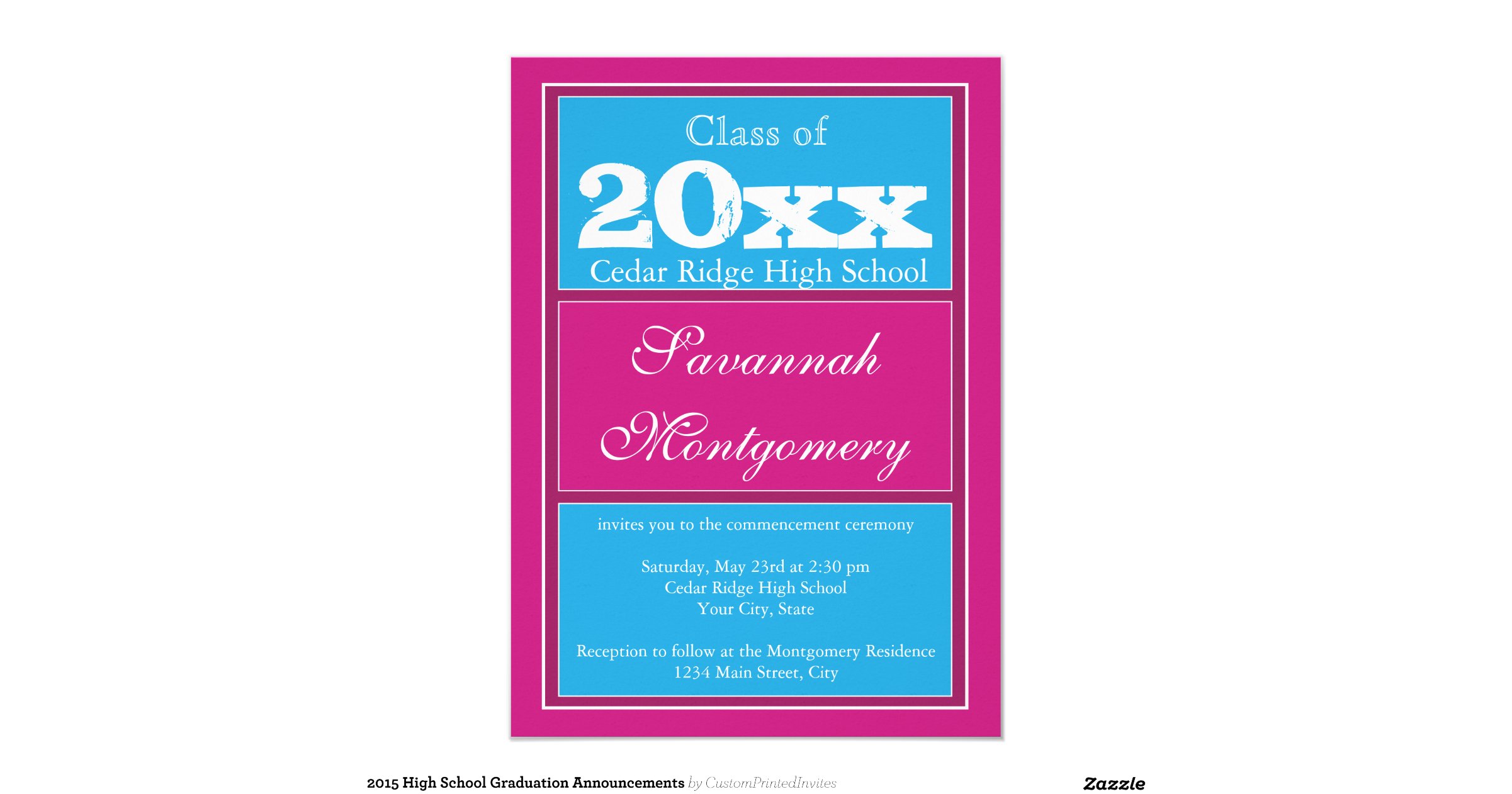 High School Graduation Invitations 2015 7