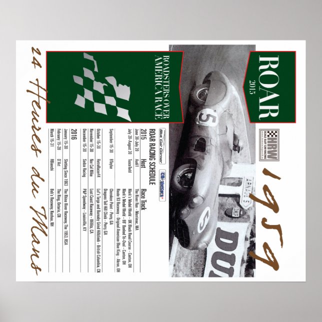 2015 HRW Slot car racing poster (Front)