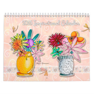 2015 Inspirational Calendar Flower Inspiring Quote