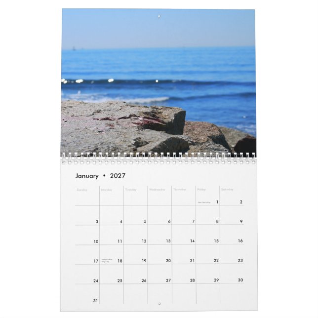 2015 Near the Coast Calendar (Jan 2027)