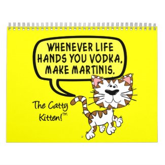 2015 Sarcastic Kitten Humor Wall Calendar
