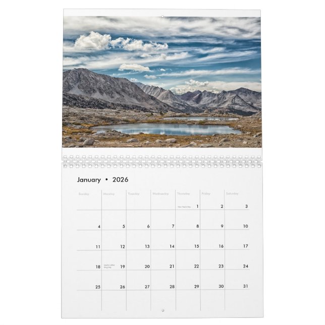2015 Scenic Calendar - John Muir Trail (Jan 2026)