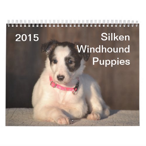 2015 Silken Windhound Puppies Calendar
