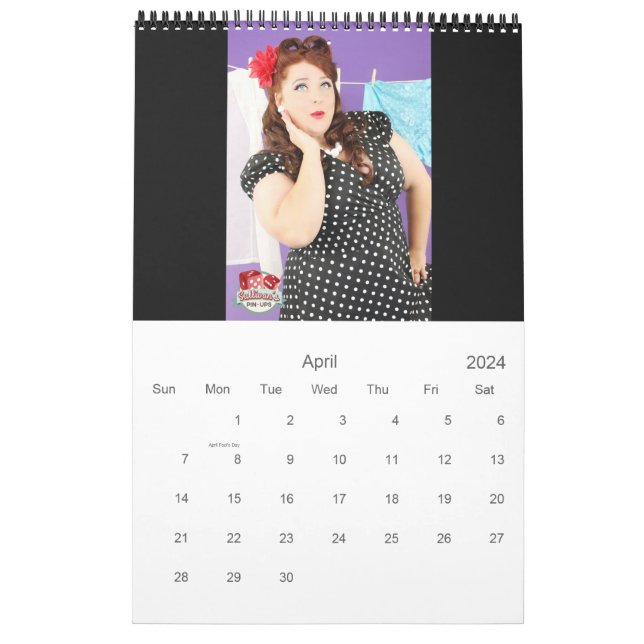 Retro Pin Ups Calendar 2024 Sexy Women Wall Calendar 15% OFF MULTI