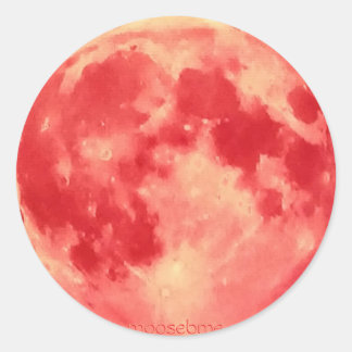 2015 Super Moon Classic Round Sticker