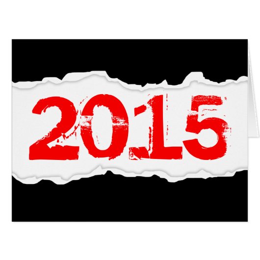 2015 (torn paper) cards (Front Horizontal)