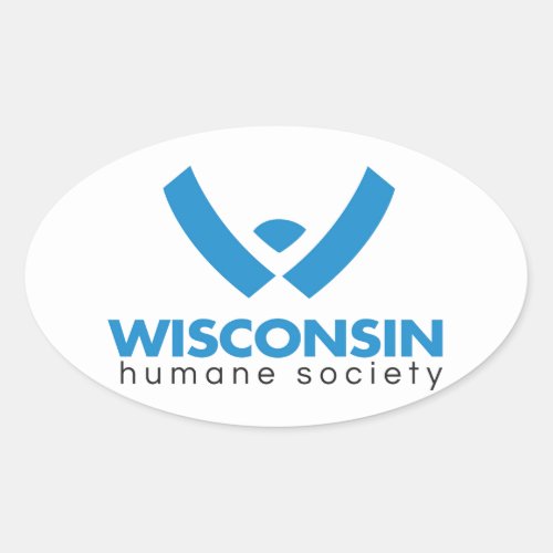 2015 Wisconsin Humane Society Logo Oval Sticker