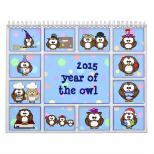 2015 year of the owl calendar