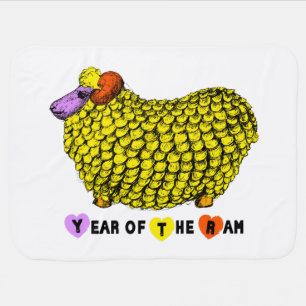 2015 Year of the Ram Sheep or Goat - Baby Blanket