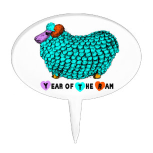 2015 Year of the Ram Sheep or Goat - Cake Topper