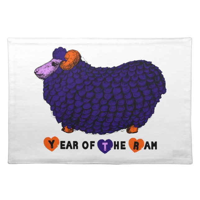 2015 Year of the Ram Sheep or Goat - Placemats (Front)